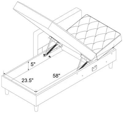 Liberty Reversible Sectional/Futon with Storage