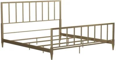 CosmoLiving by Cosmopolitan Blair Brass Metal Bed