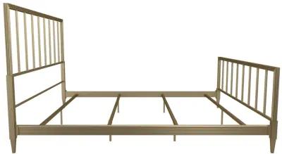 CosmoLiving by Cosmopolitan Blair Brass Metal Bed