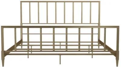 CosmoLiving by Cosmopolitan Blair Brass Metal Bed