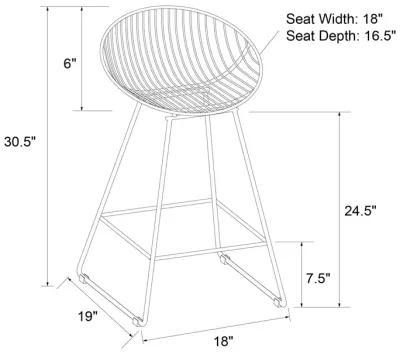 Ellis Wire Counter Height Bar Stool