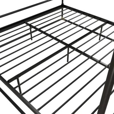 Celeste Canopy Metal Bed with Gold Accents