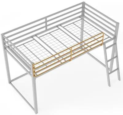 Monarch Hill Haven Metal Junior Loft Bed with Angled Ladder