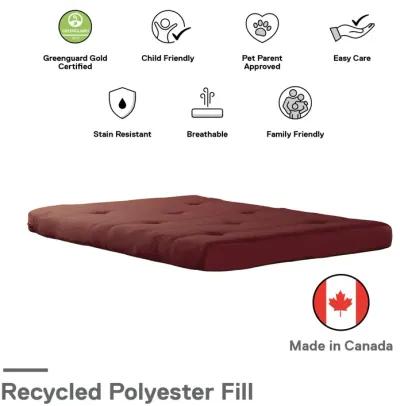 Caden 6 Inch Full Size Poly Filled Futon Mattress