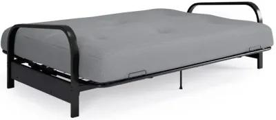 Cleo Black Metal Arm Full Size Futon Frame