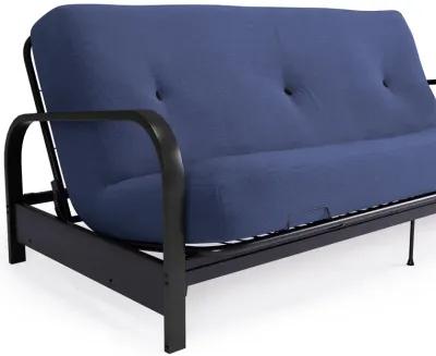 Cleo Black Metal Arm Full Size Futon Frame