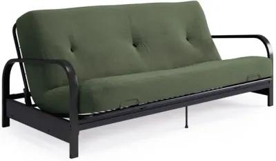 Cleo Black Metal Arm Full Size Futon Frame