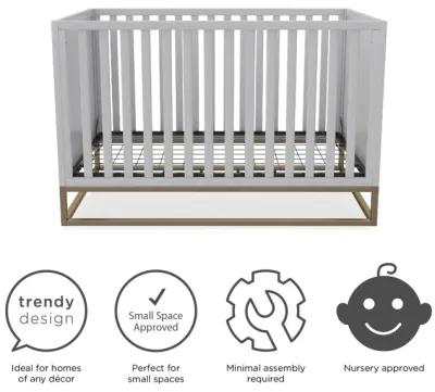 Haven 3 in 1 Wood Crib with Metal Base