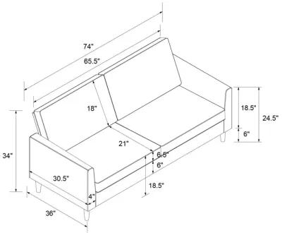 Winston Sofa with Pocket Coils