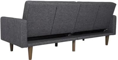 Paxson Futon with Solid Wood Legs and Diagonal Design