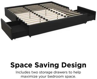 Maven Platform Bed with 2 Storage Drawers