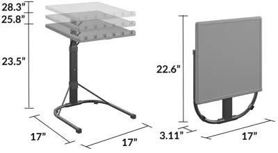 Multi-Functional Adjustable Height Personal Folding Activity Table