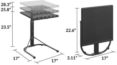 Multi-Functional Adjustable Height Personal Folding Activity Table