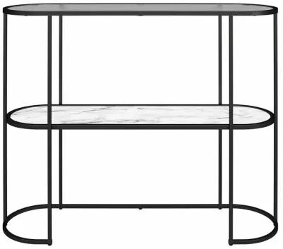 Moon Phases Console Table with Marble/Glass