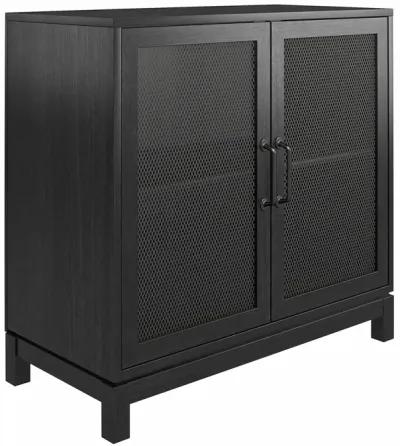 Tess Accent Cabinet with Woven Mesh Doors and 2 Shelves