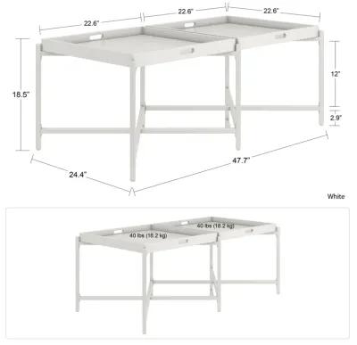 Poly Coffee Table with Removable Tray Top