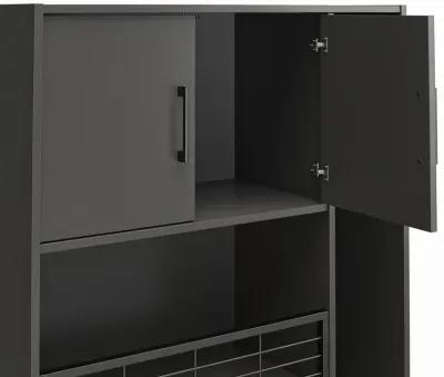 Flex Sports Storage Cabinet with Ball Basket and Tall Equipment Storage