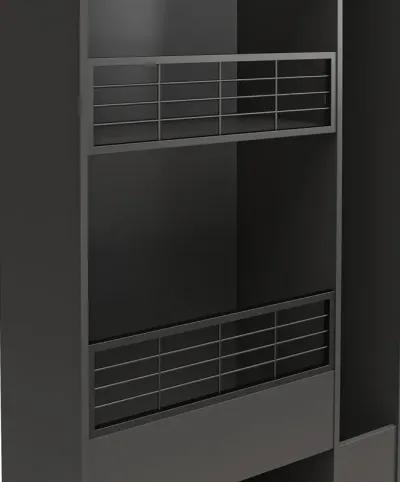 Flex Sports Storage Cabinet with Ball Basket and Tall Equipment Storage