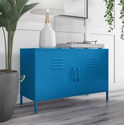 Cache 2 Door Metal Locker Accent Cabinet