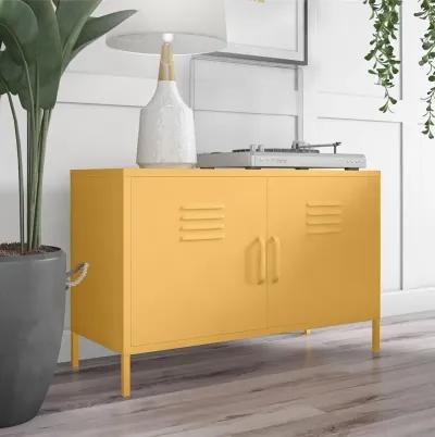 Cache 2 Door Metal Locker Accent Cabinet