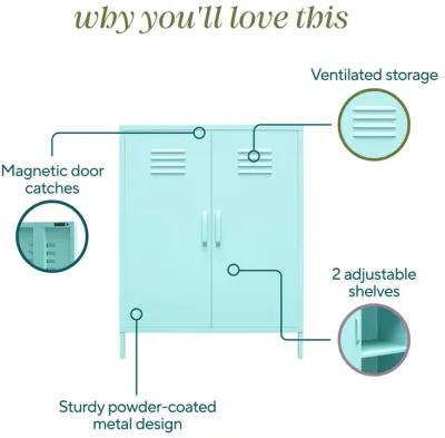 Cache 2 Door Metal Locker Storage Cabinet