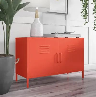 Cache 2 Door Metal Locker Accent Cabinet