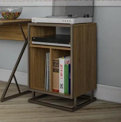 Regal Turntable Stand with 3 Open Cubbies