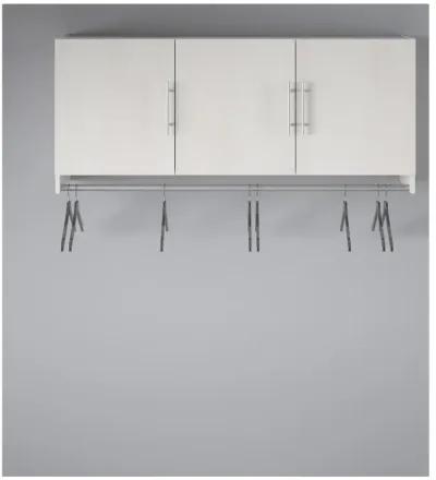 Camberly 3 Door Wall Cabinet with Hanging Rod