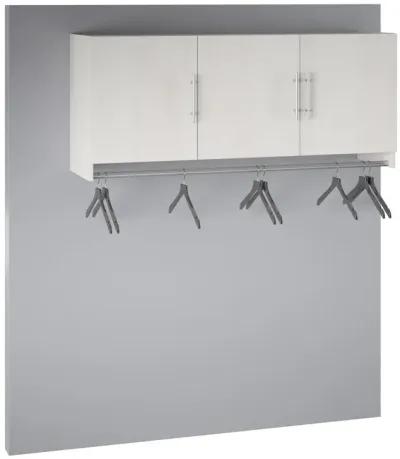 Camberly 3 Door Wall Cabinet with Hanging Rod