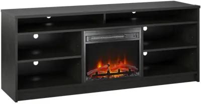 Hendrix 65 Inch TV Stand with Electric Fireplace Insert and 6 Shelves