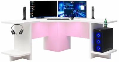 Mod Corner Gaming Desk with LED Light Kit