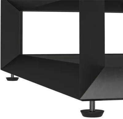 68 Inch Media Console with Beveled Steel Base for TVs up to 77 Inches