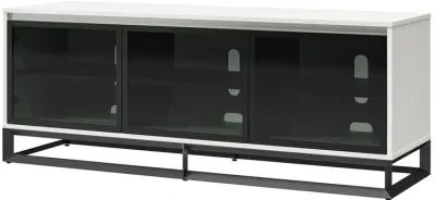 68 Inch Media Console with Beveled Steel Base for TVs up to 77 Inches