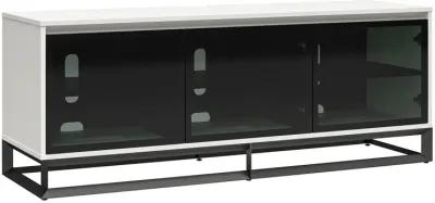 68 Inch Media Console with Beveled Steel Base for TVs up to 77 Inches