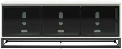 68 Inch Media Console with Beveled Steel Base for TVs up to 77 Inches