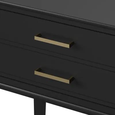 Westerleigh 2 Drawer Nightstand with Gold Accents