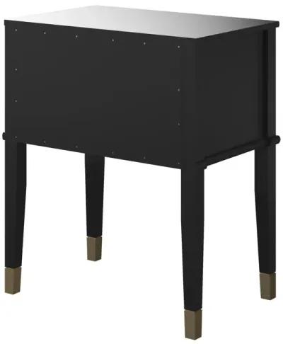 Westerleigh 2 Drawer Nightstand with Gold Accents