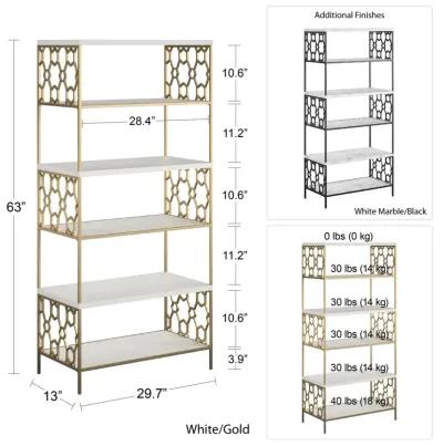 Ella 5 Shelf Bookcase