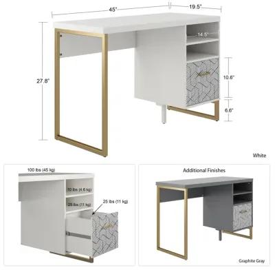 Scarlett Single Pedestal Desk