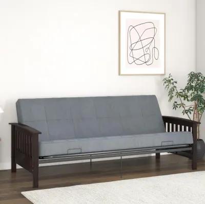 Elbi Full Size Wood Arm Futon Frame