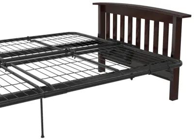 Elbi Full Size Wood Arm Futon Frame