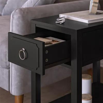 Her Majesty Narrow Side Table with Drawer