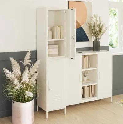 Shadwick 2 Door Single Metal Locker Style Storage Cabinet