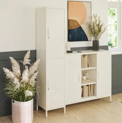 Shadwick 2 Door Single Metal Locker Style Storage Cabinet