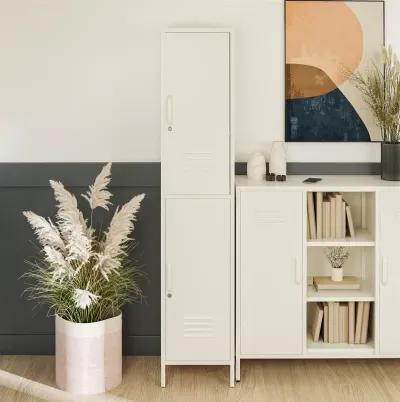 Shadwick 2 Door Single Metal Locker Style Storage Cabinet