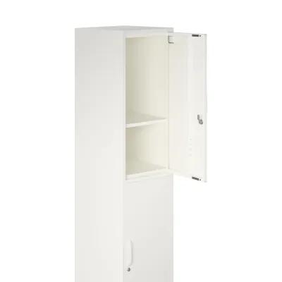 Shadwick 2 Door Single Metal Locker Style Storage Cabinet