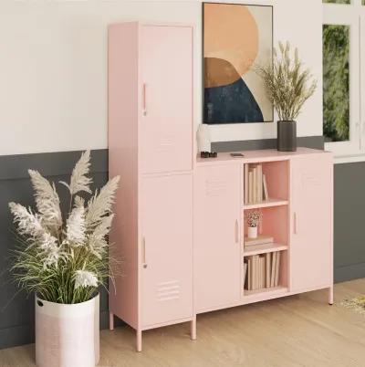 Shadwick 2 Door Single Metal Locker Style Storage Cabinet