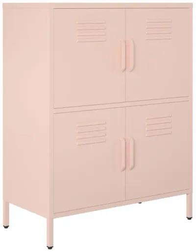 Shadwick 4 Door Metal Locker Style Accent Storage Cabinet