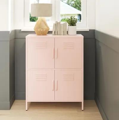 Shadwick 4 Door Metal Locker Style Accent Storage Cabinet