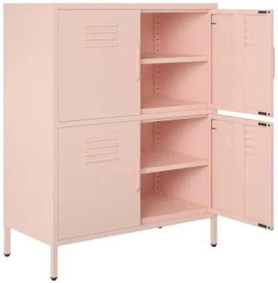 Shadwick 4 Door Metal Locker Style Accent Storage Cabinet